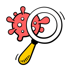 Virus, Detection, Microbiology, Research, Discovery,,,, icon