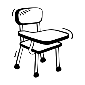 Classroom, Chair, Student, Seat, Furniture icon