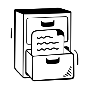 Filing, Cabinet, Drawer, Storage, Records icon