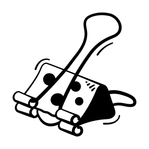 Paper, Clip, Binder, Bulldog, File icon