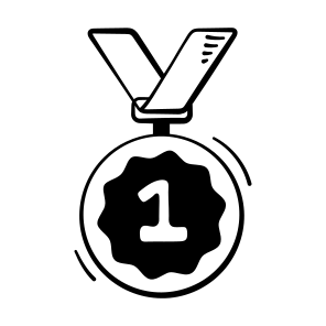 St, Prize, Gold, Medal, Achievement icon