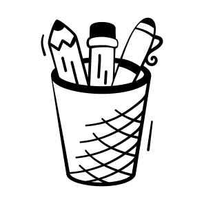 Stationery, School, Office, Supplies, Pencils icon