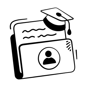 Student, Profile, Id, Graduation, Academic icon