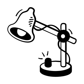 Study, Lamp, Light, Table, Desk icon