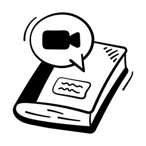 Video, Book, Lesson, Content, Education icon