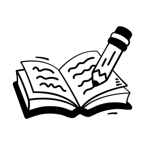 Writing, Notebook, Reading, Book, Study icon