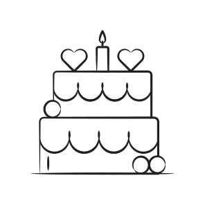 Cake, Confectionery, Dessert, Food, Celebration icon