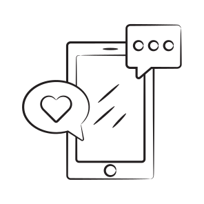 Chat, Message, Text, Dating, Communication icon