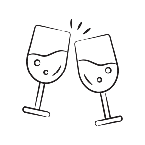 Cheers, Toast, Wine, Clinking, Glasses icon