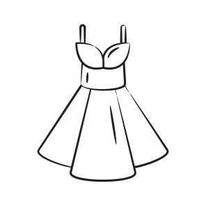 Dress, Frock, Outfit, Gown, Apparel icon