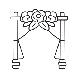 Flowers, Entrance, Gate, Entry, Decoration icon