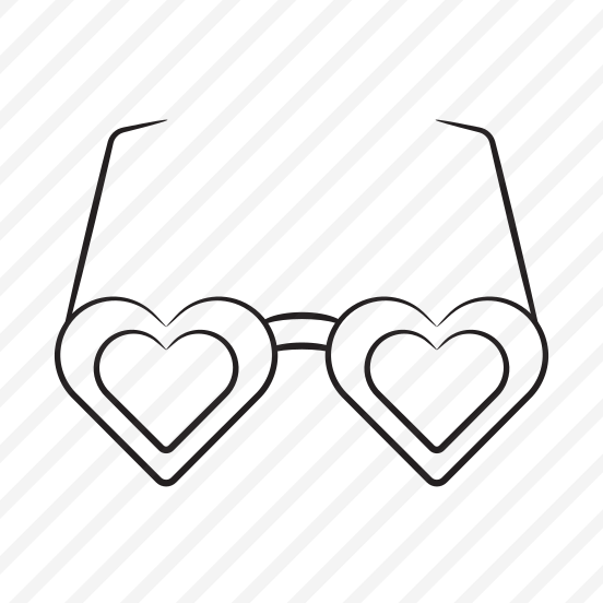 Glasses, Prop, Heart, Eyewear, Glasses preview