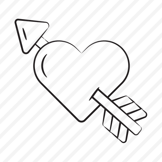 Heart, Pierced, Arrow, Cupid, Love preview