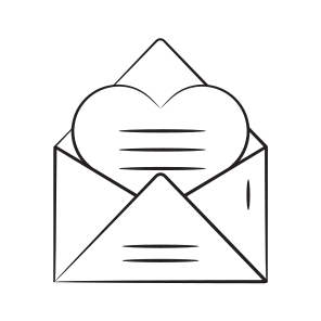Letter, Note, Message, Envelope, Romantic icon