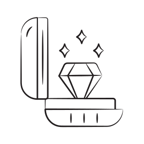 Ring, Jewel, Gemstone, Proposal, Engagement icon
