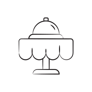 Table, Cloche, Serving, Buffet, Platter icon