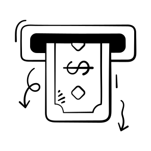 Atm, Machine, Withdrawals, Cash, Money, Business, Finance,, icon