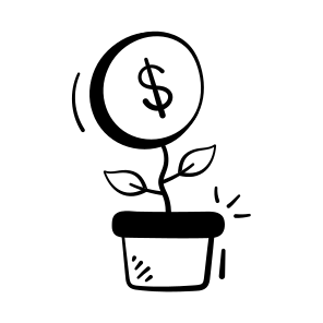 Business, Growth, Finance, Savings, Investment, Economy, Profit, icon