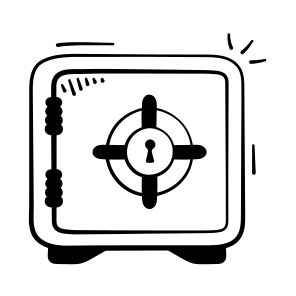 Business, Vault, Safe, Locker, Money, Security, Protection, icon