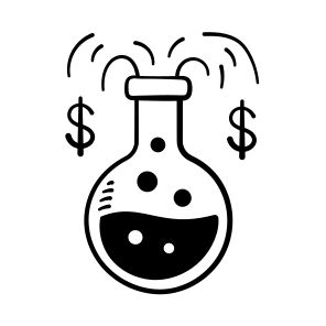 Financial, Experiment, Investment, Profit, Business, Finance, Chemistry, Research, icon