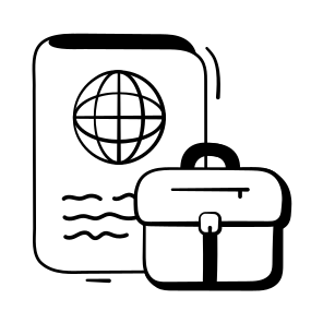 Global, Business, International, Travel, Passport, Briefcase, Economy, icon