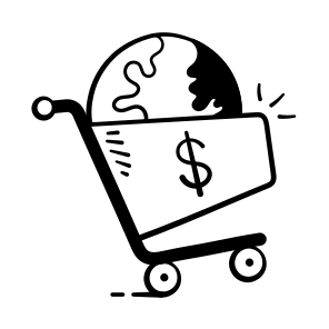 Global, Finance, Shopping, Cart, Commerce, Ecommerce, Business, icon