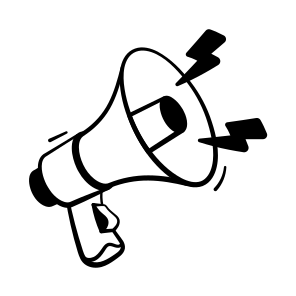 Megaphone, Loudspeaker, Bullhorn, Marketing, Announcement, Advertising, Finance, icon