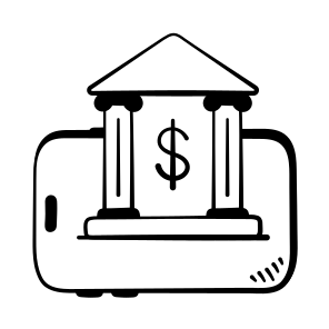Mobile, Banking, Online, Digital, Finance, Money, Investment, icon