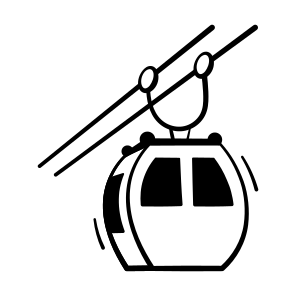 Cable Car, Chairlift, Gondola, Lift, Tourism icon