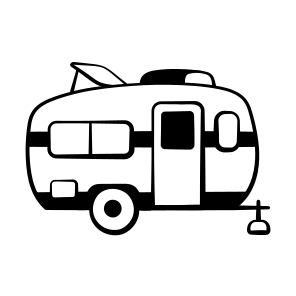 Camper, Van, Caravan, Camping, Transport icon