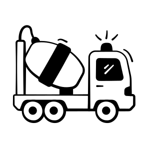 Cement, Mixer, Concrete, Truck, Vehicle icon