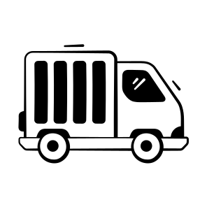 Delivery, Truck, Van, Logistics, Cargo icon