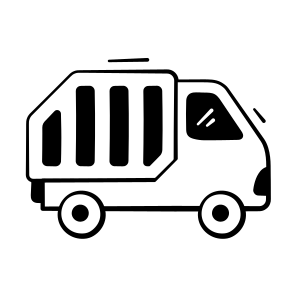 Delivery, Van, Logistics, Cargo, Vehicle icon