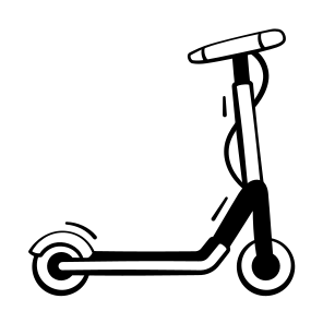 Electric, Scooter, Bike, Travel, Transport icon