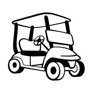 Golf, Cart, Electric, Transport, Buggy icon