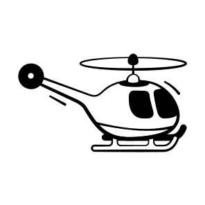 Helicopter, Chopper, Aviation, Aircraft, Travel icon