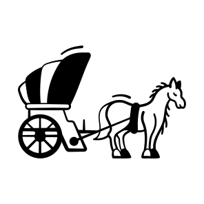 Horse, Carriage, Vintage, Transport, Antique icon