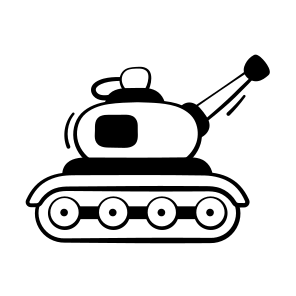 Military, Tank, Army, Defense, Transport icon