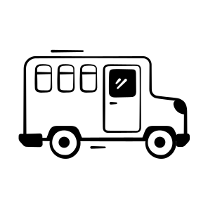 School, Bus, Student, Public, Transport icon