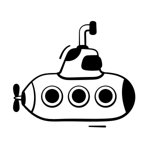Submarine, Underwater, Sea, Water, Transport icon