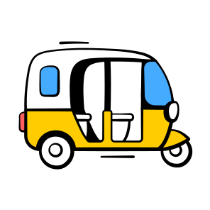 Auto, Rickshaw, Tuk Tuk, Transport, Vehicle icon