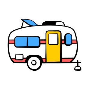 Camper, Van, Caravan, Camping, Transport icon