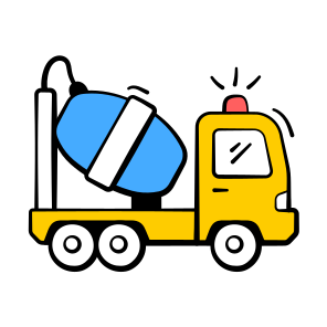 Cement, Mixer, Concrete, Truck, Vehicle icon