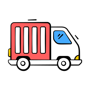 Delivery, Truck, Van, Logistics, Cargo icon