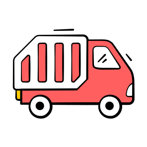 Delivery, Van, Logistics, Cargo, Vehicle icon