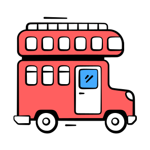 Double Decker, Bus, Transportation, Vehicle, Automobile icon