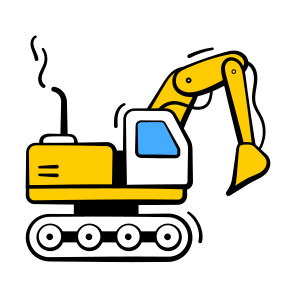Excavator, Construction, Heavy, Machinery, Digger icon