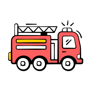 Firetruck, Fire, Truck, Engine, Emergency icon