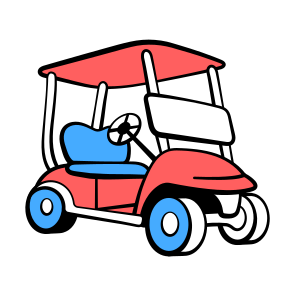 Golf, Cart, Electric, Transport, Buggy icon
