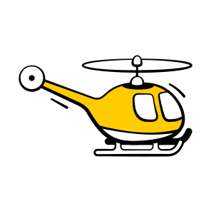 Helicopter, Chopper, Aviation, Aircraft, Travel icon